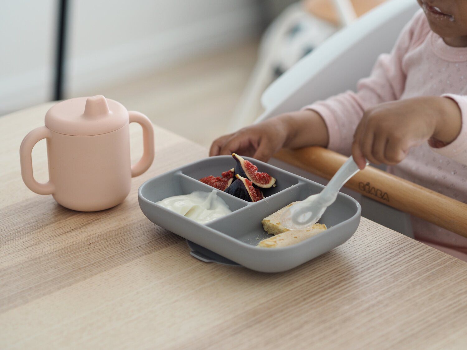 Estuche de aprendizaje silicona + taza