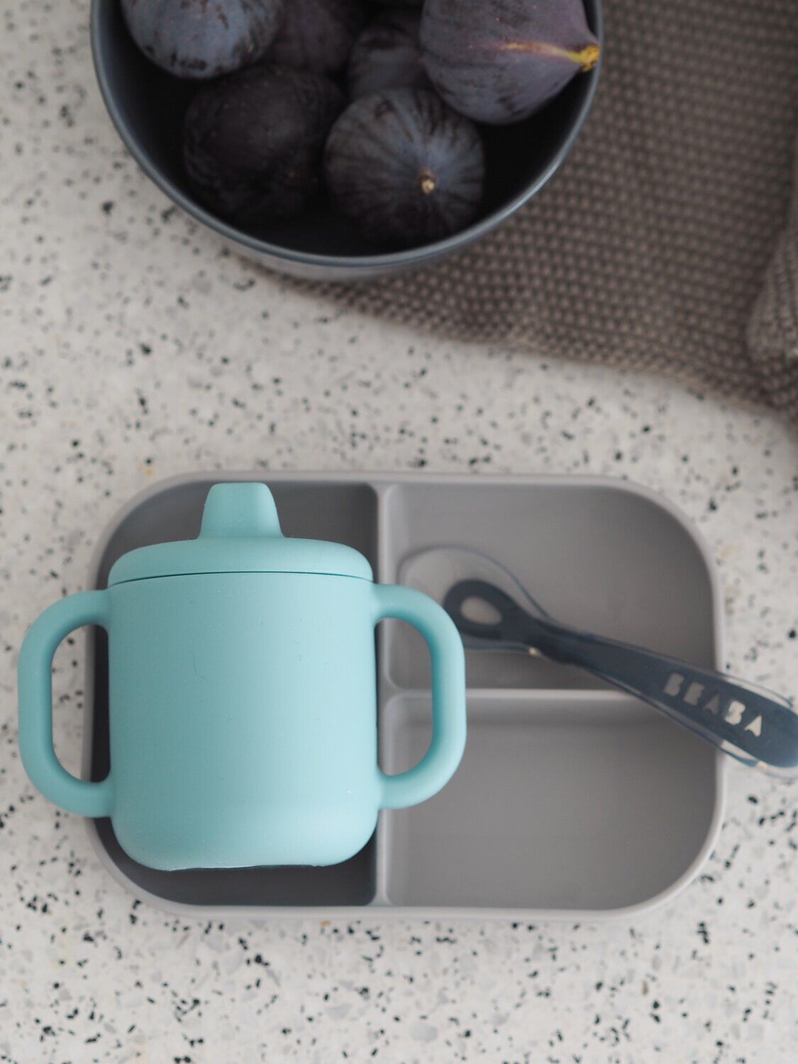 Estuche de aprendizaje silicona + taza