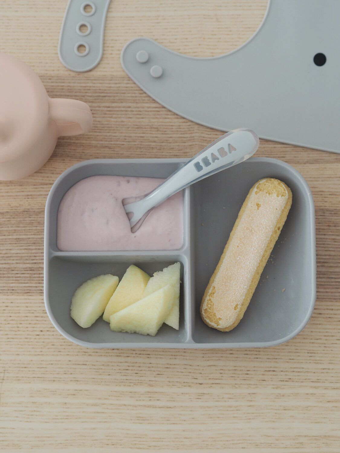 Estuche de aprendizaje silicona + taza