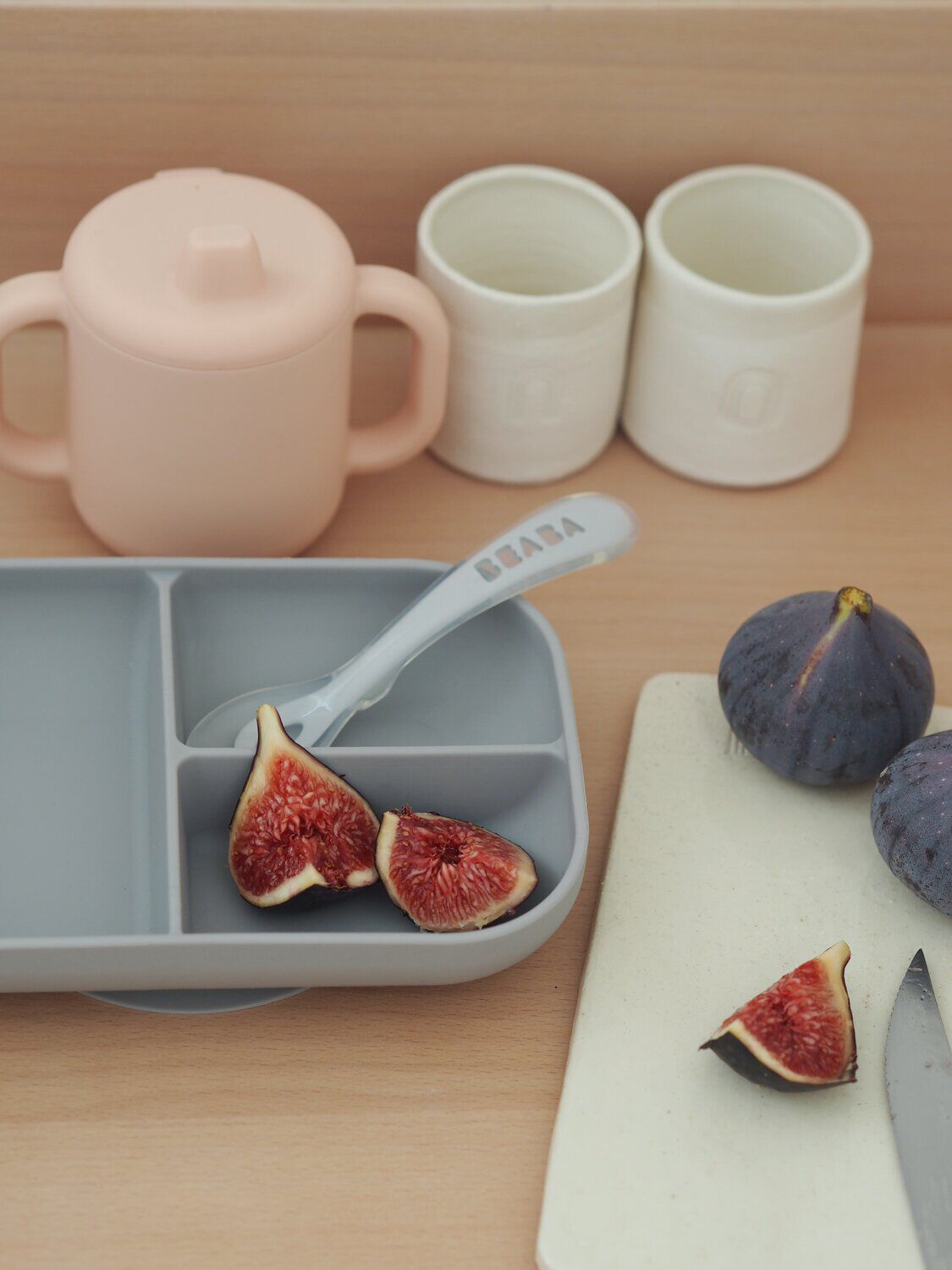 Estuche de aprendizaje silicona + taza