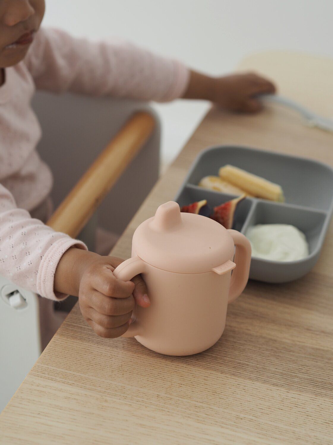 Estuche de aprendizaje silicona + taza