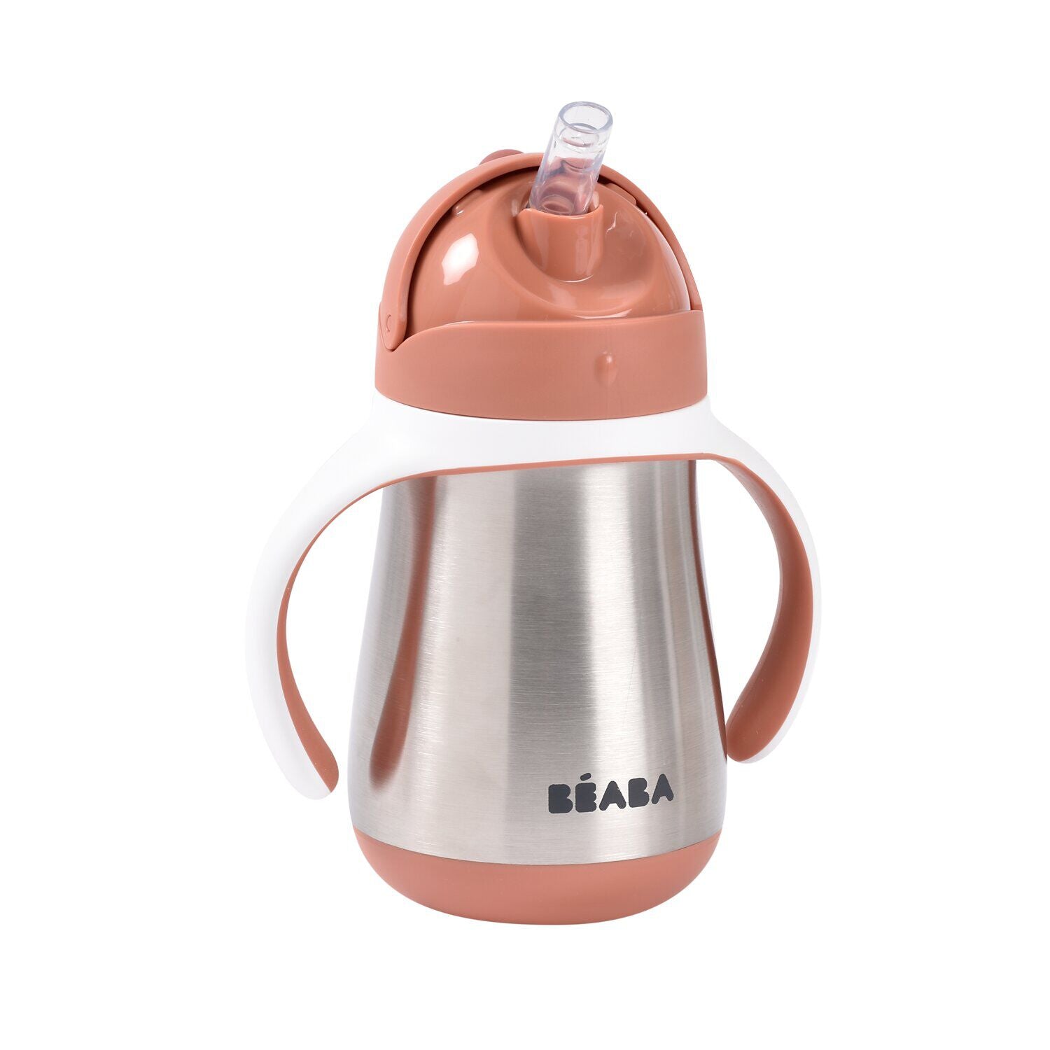 Vaso con pajita de acero inoxidable 250 ml