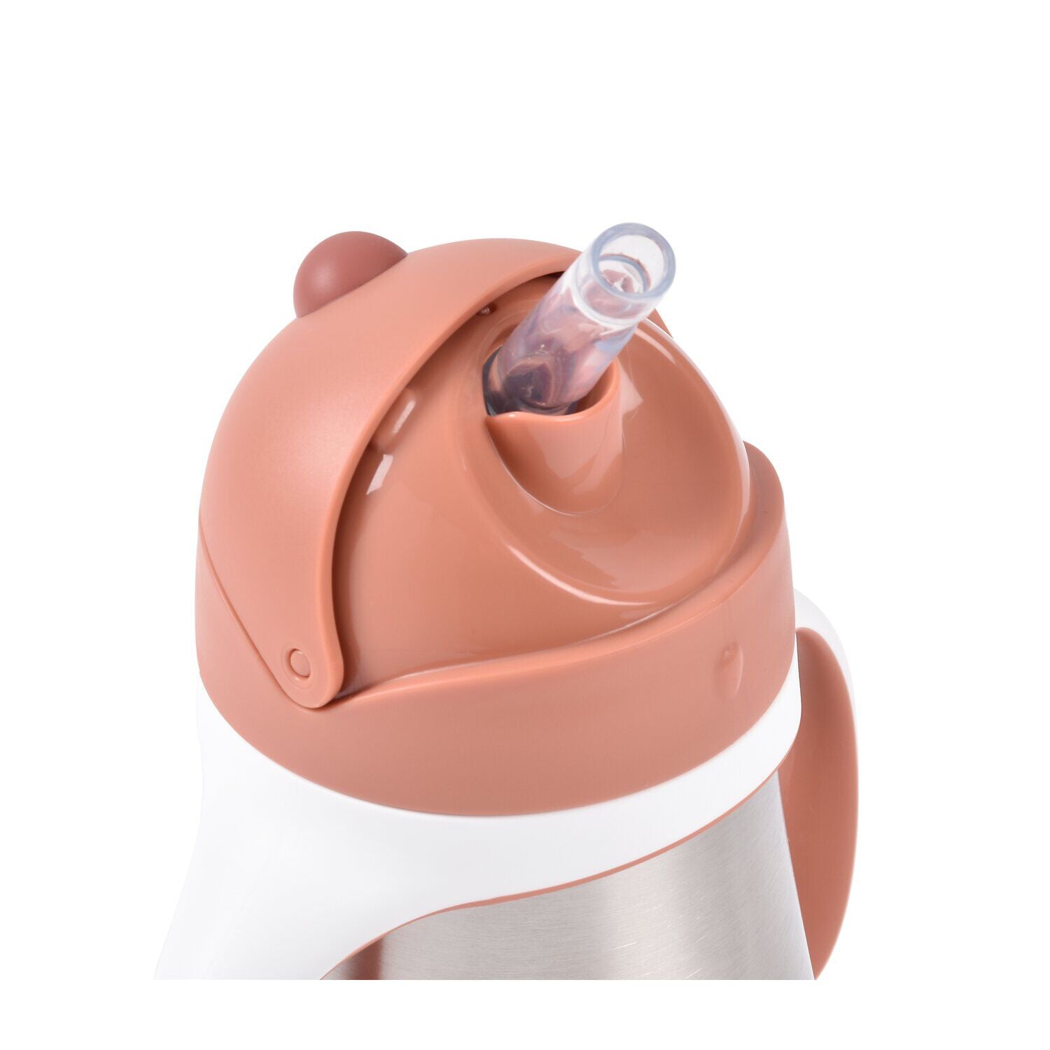 Vaso con pajita de acero inoxidable 250 ml