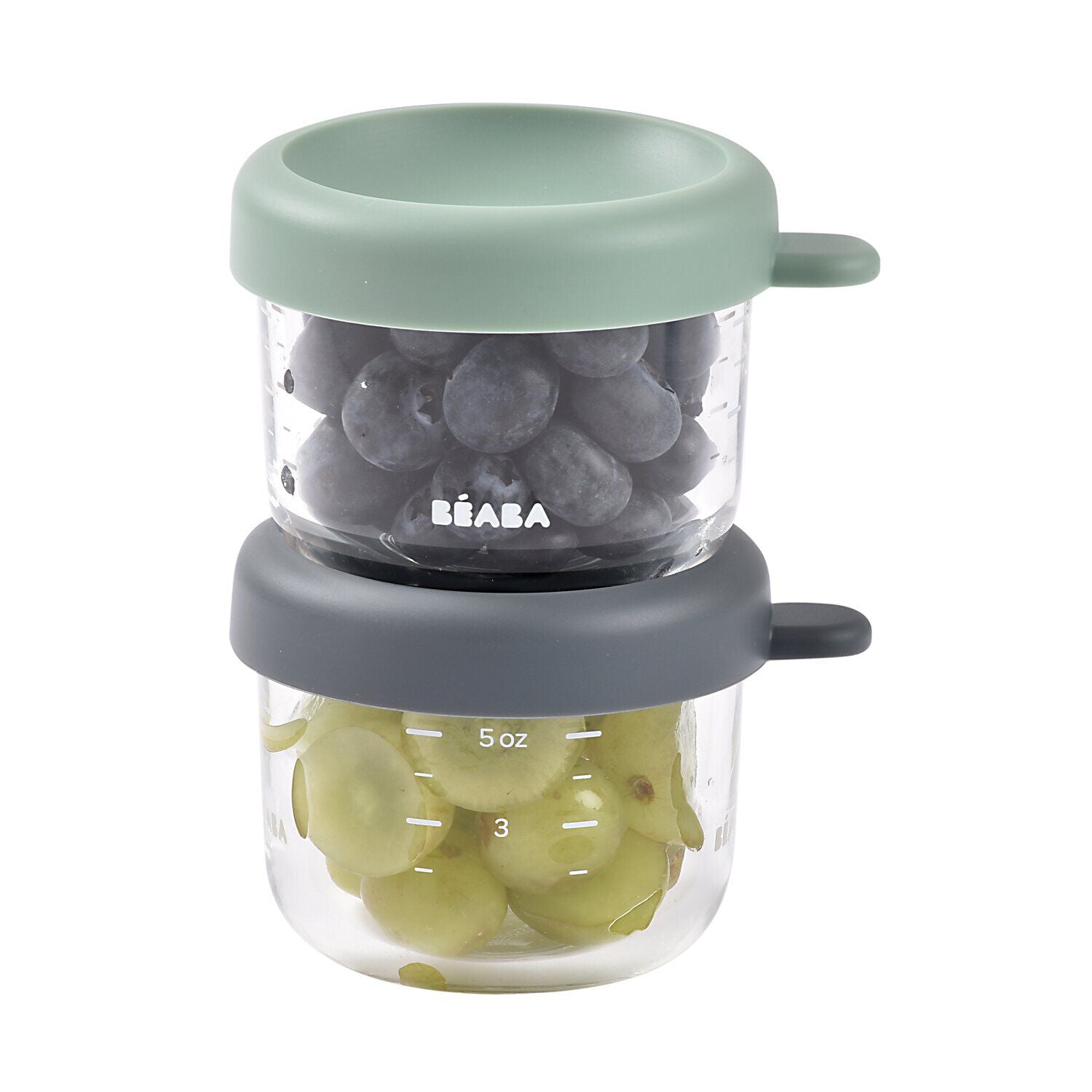 Set de 2 tarros de cristal de porción de 150 ml