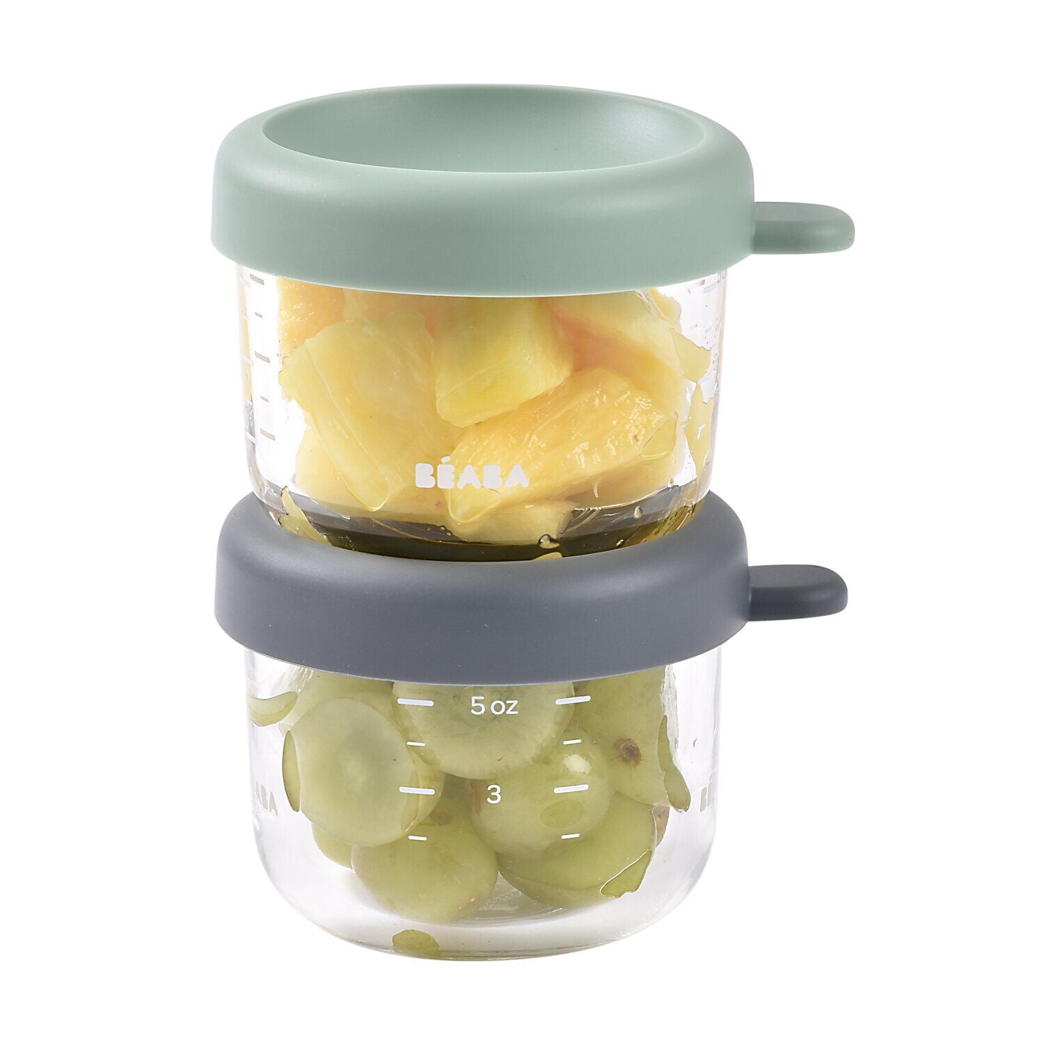 Set de 2 tarros de cristal de porción de 150 ml
