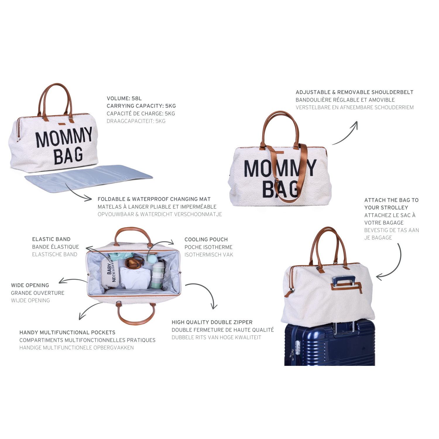 Bolsa de mamá para el hogar infantil