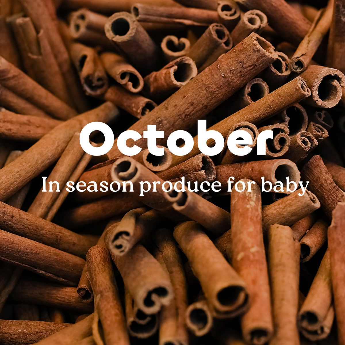 What's in Season: October Produce for Baby Food