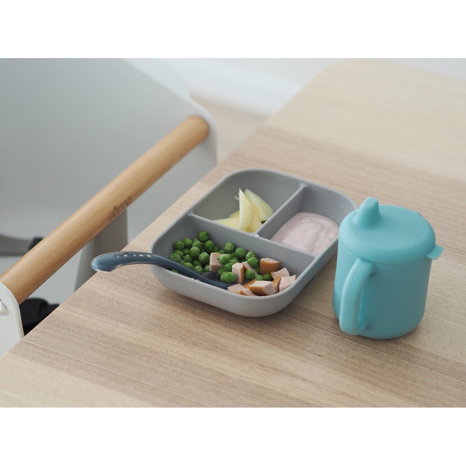 Estuche de aprendizaje silicona + taza
