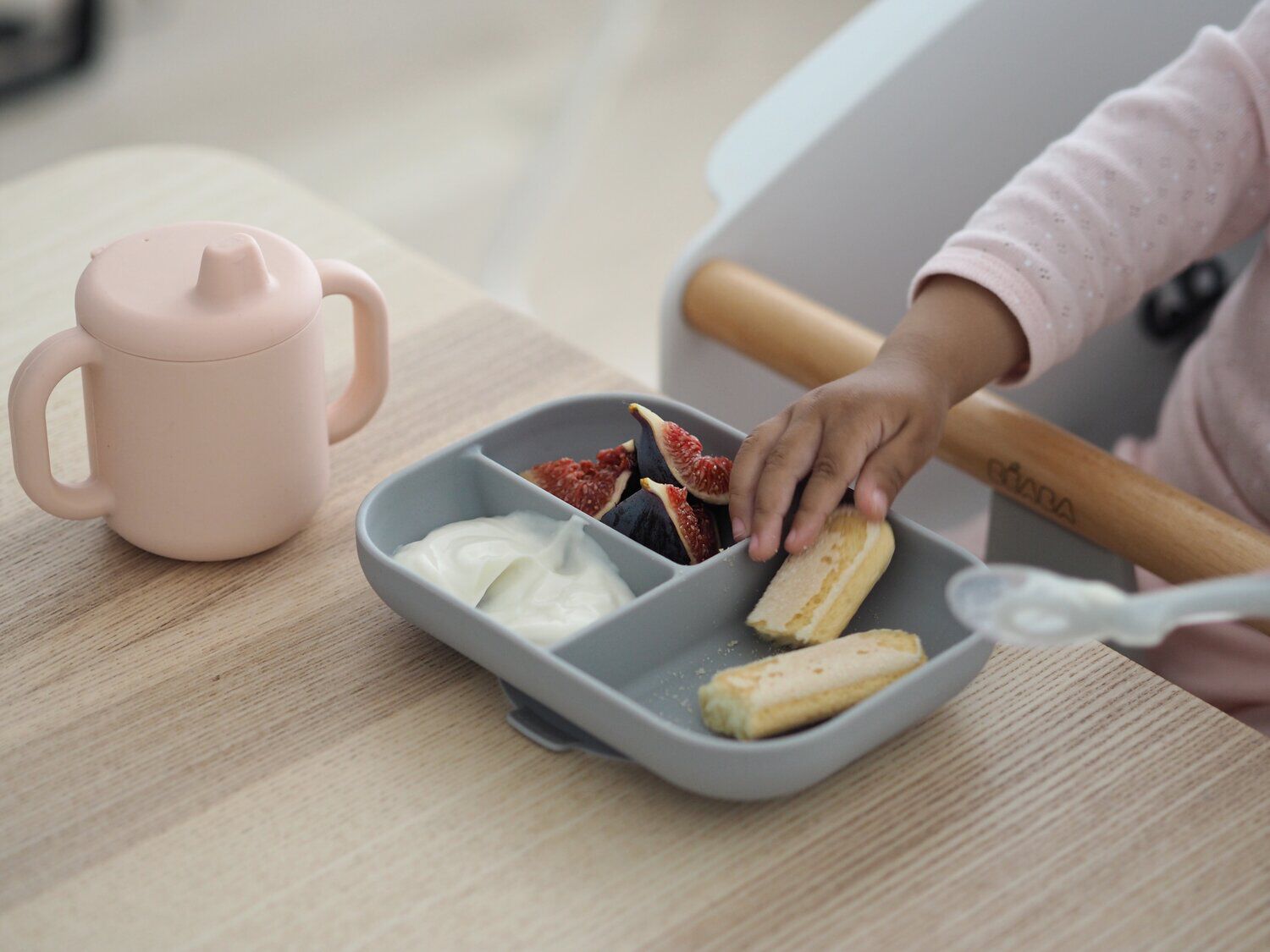 Estuche de aprendizaje silicona + taza