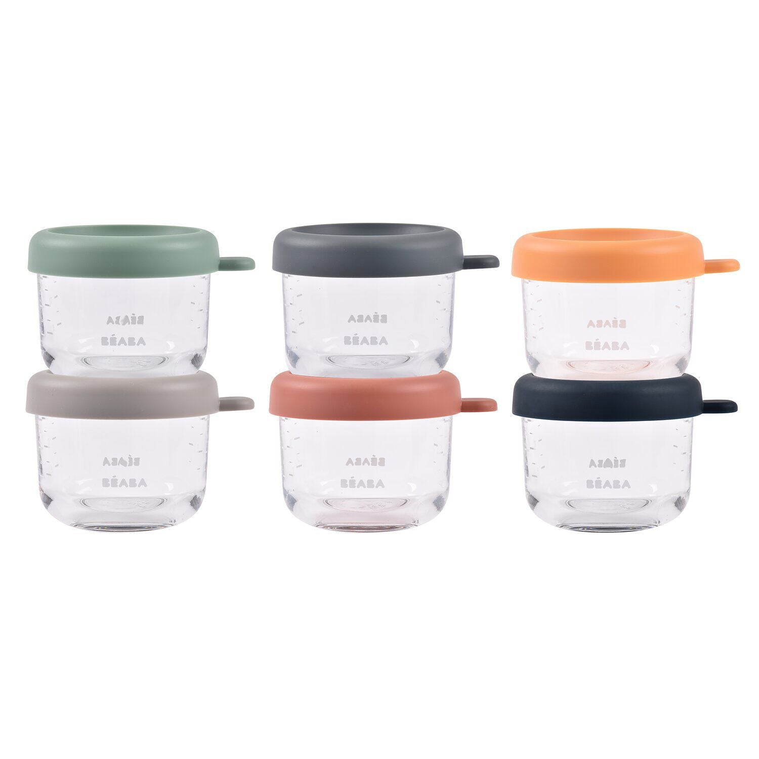 Set de 6 tarros de cristal de porción de 150 ml