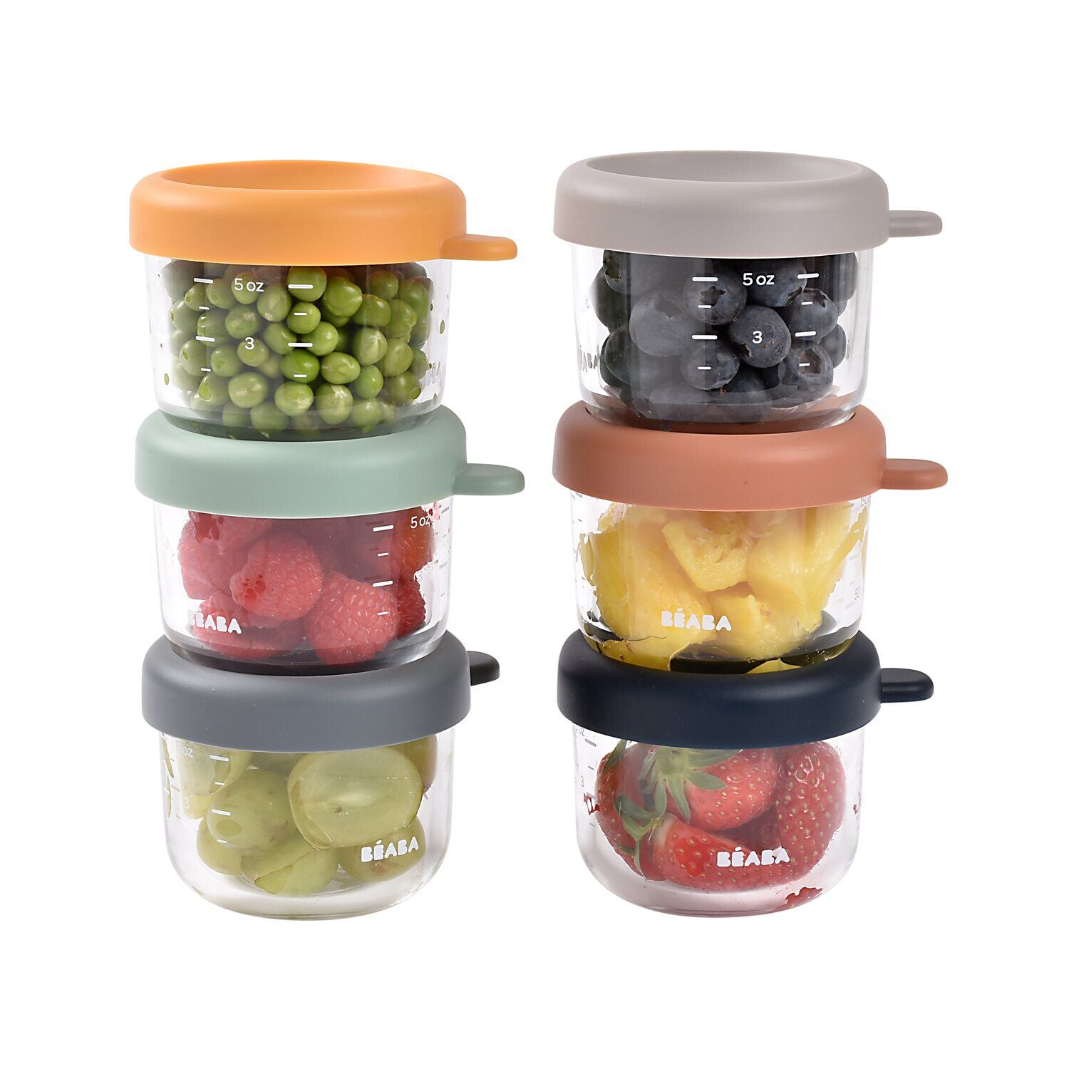 Set de 6 tarros de cristal de porción de 150 ml