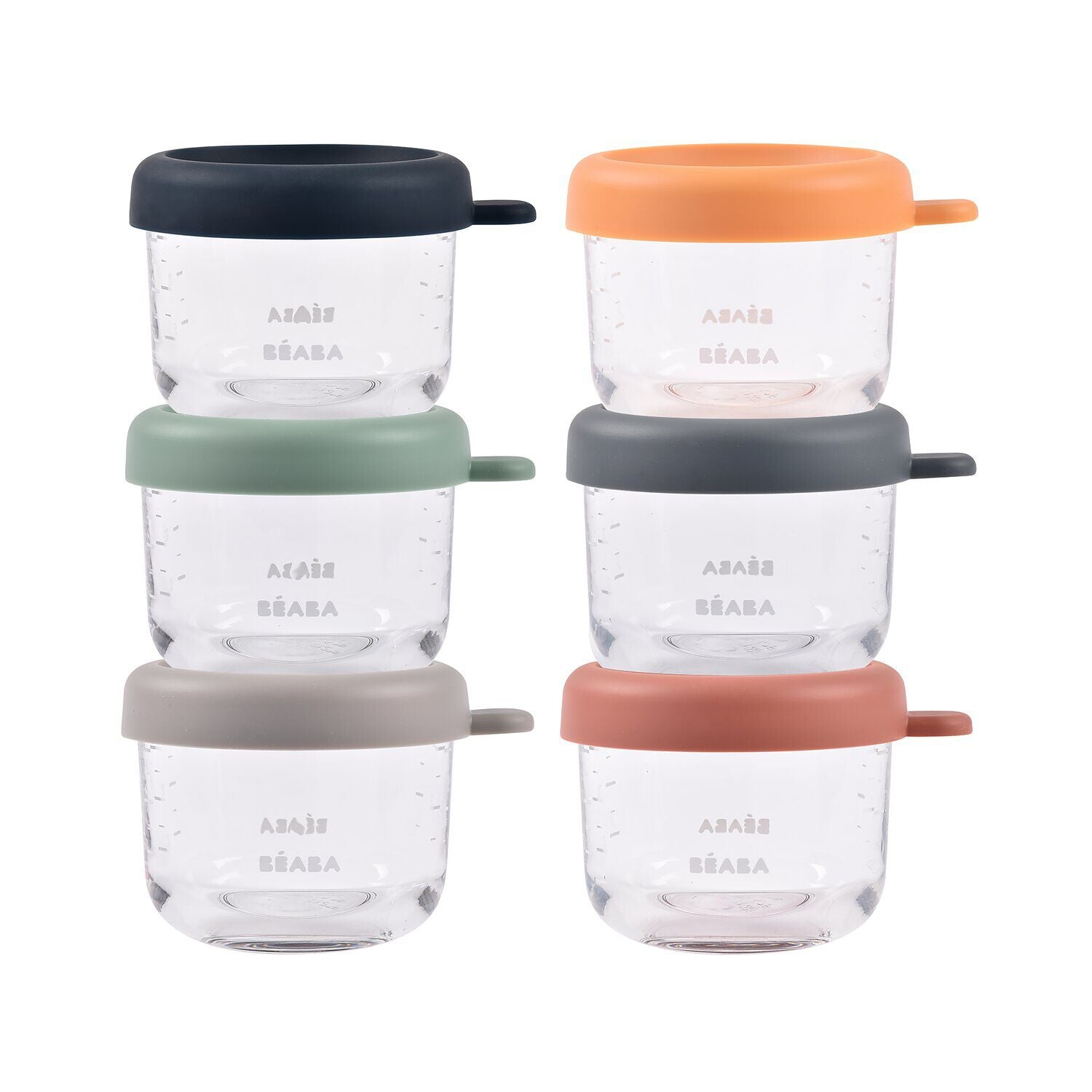 Set de 6 tarros de cristal de porción de 150 ml