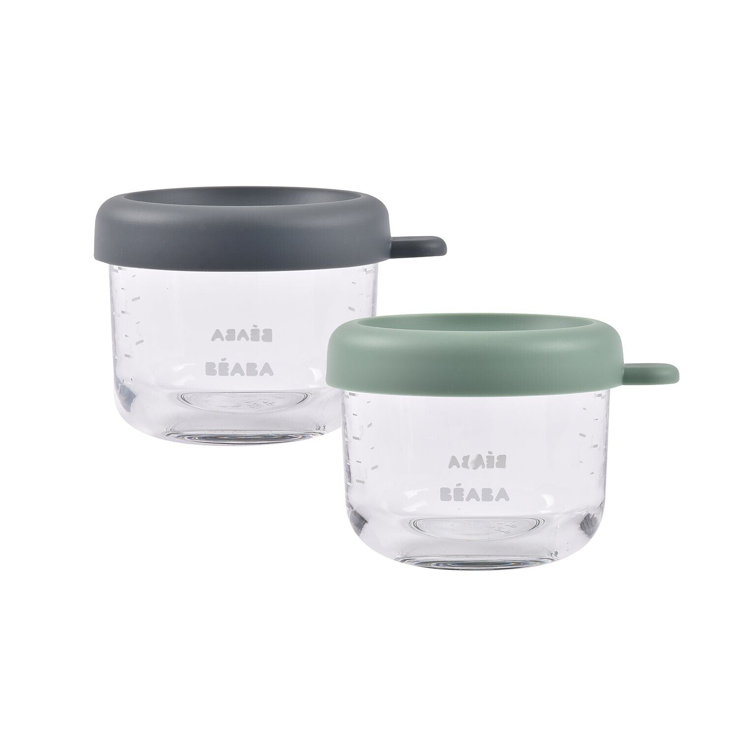 Set de 2 tarros de cristal de porción de 150 ml